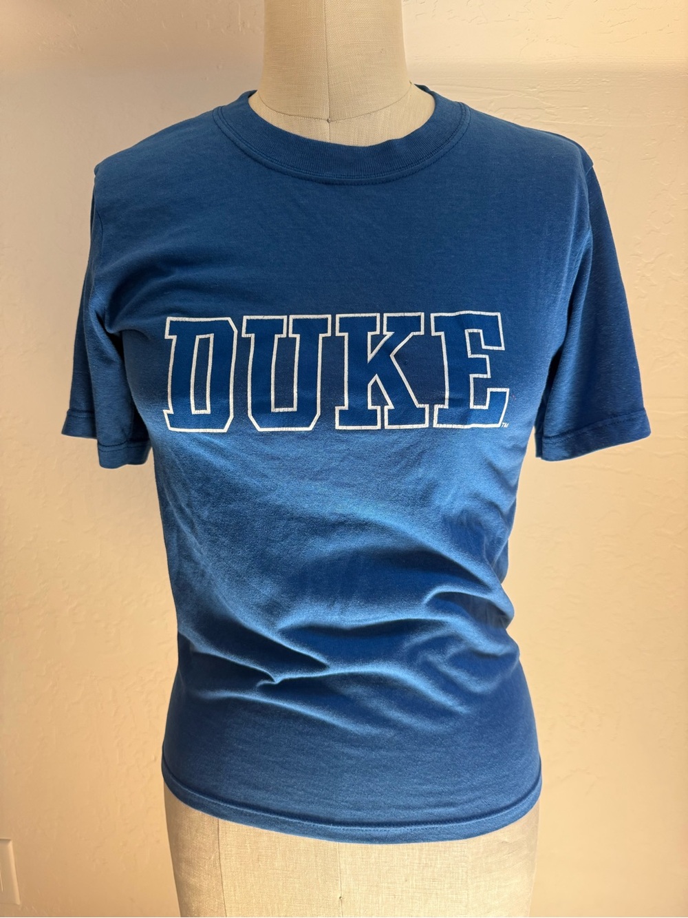 Vintage 1980’s Duke Blue T-Shirt Made in USA - Men's Small
